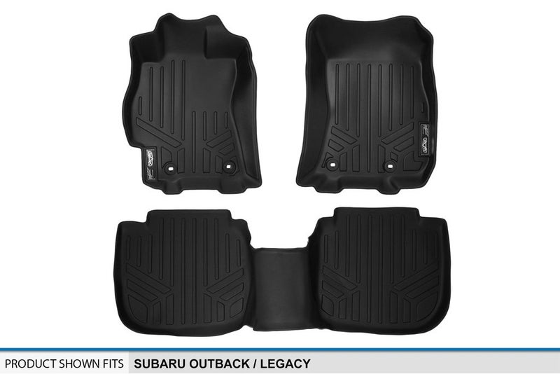 SMARTLINER Custom Fit Floor Mats 2 Row Liner Set for 2015-2019 Subaru Legacy - Image 5